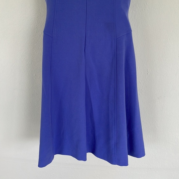White House Black market purple sleeveless knee length fit & flare dress size 4 - Picture 7 of 13